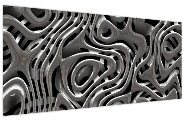 Slika - Metalna apstrakcija (120x50 cm)