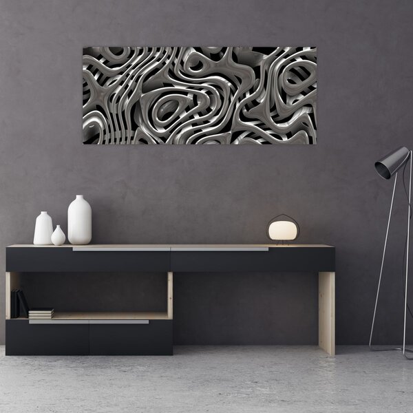Slika - Metalna apstrakcija (120x50 cm)
