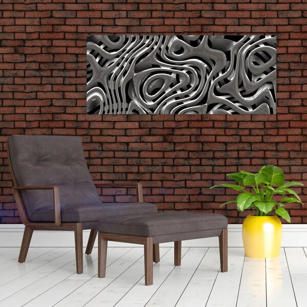 Slika - Metalna apstrakcija (120x50 cm)