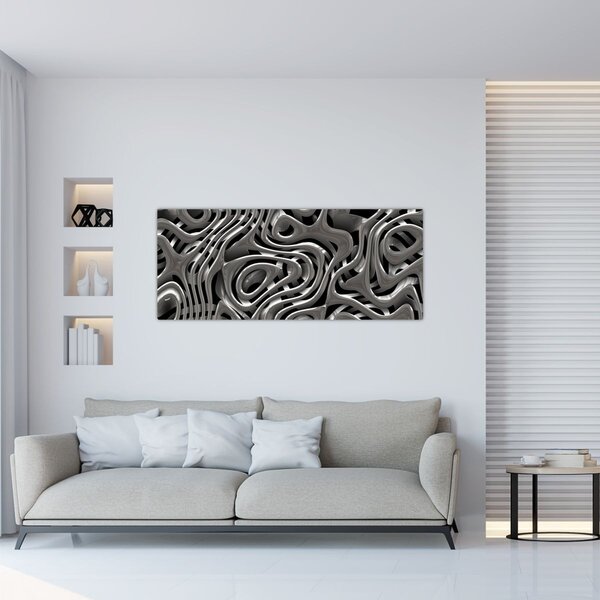 Slika - Metalna apstrakcija (120x50 cm)