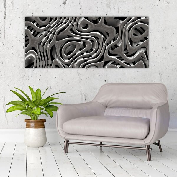 Slika - Metalna apstrakcija (120x50 cm)