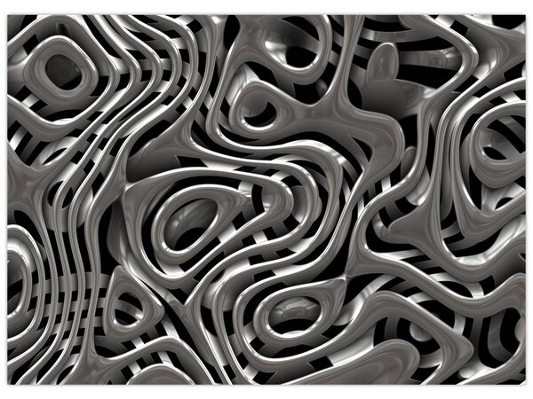 Slika - Metalna apstrakcija (70x50 cm)