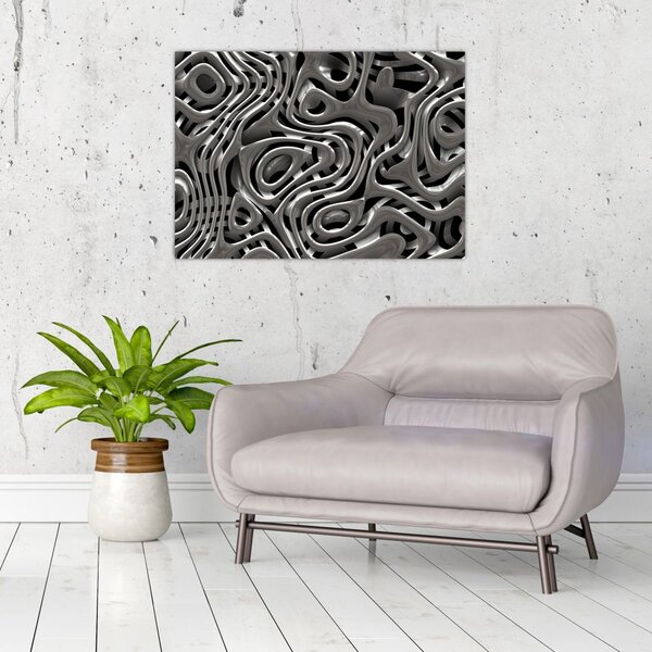 Slika - Metalna apstrakcija (70x50 cm)