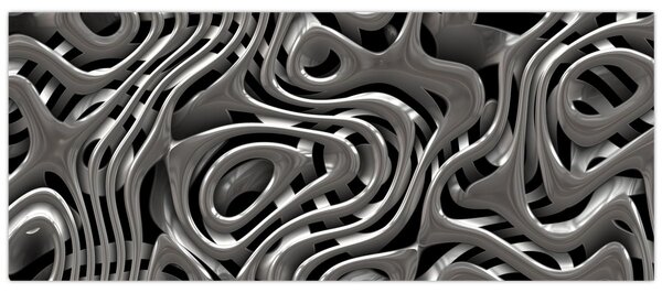 Slika - Metalna apstrakcija (120x50 cm)