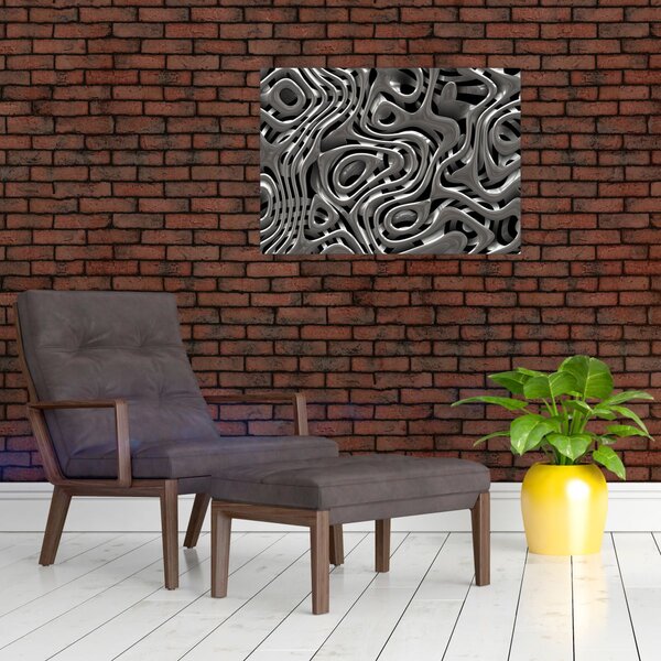 Slika - Metalna apstrakcija (70x50 cm)