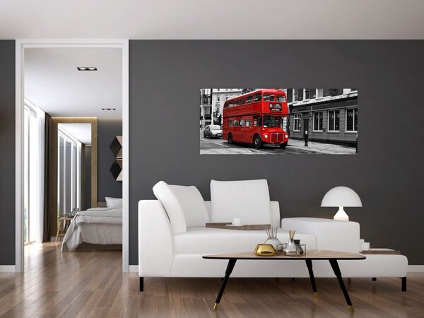 Slika - London s autobusom (120x50 cm)