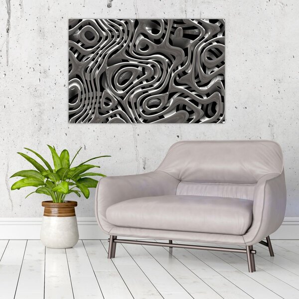 Slika - Metalna apstrakcija (90x60 cm)