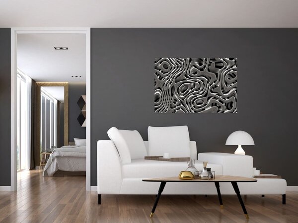 Slika - Metalna apstrakcija (90x60 cm)