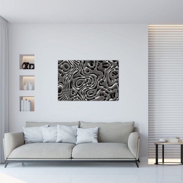 Slika - Metalna apstrakcija (90x60 cm)