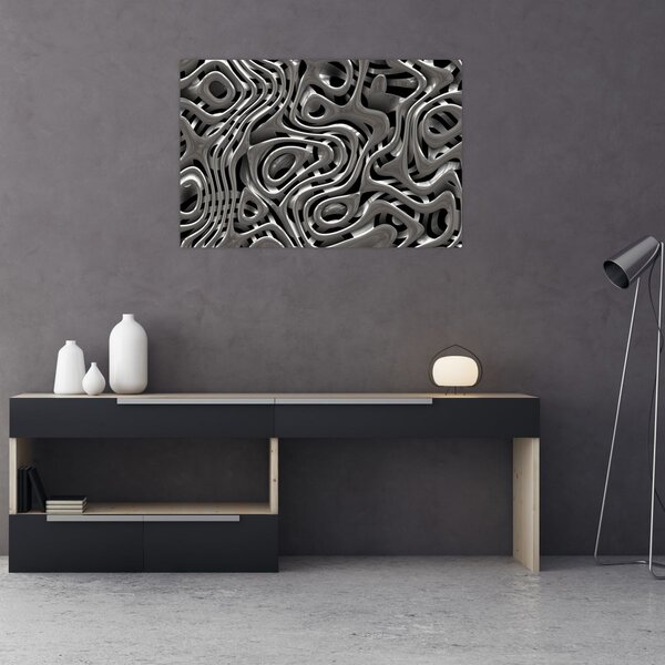 Slika - Metalna apstrakcija (90x60 cm)