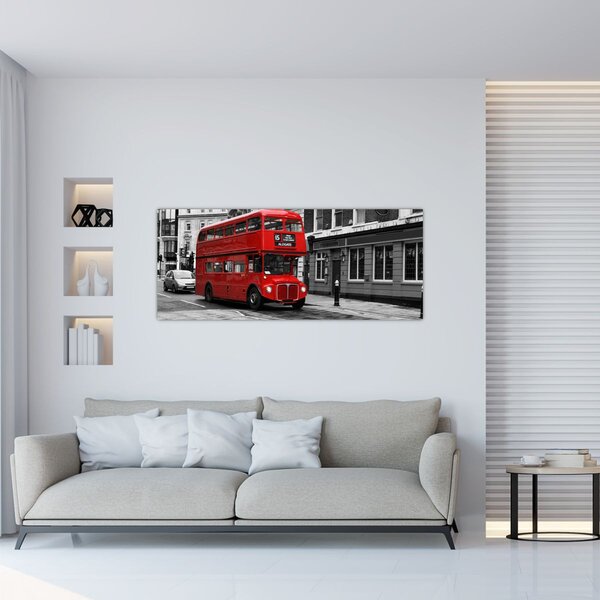 Slika - London s autobusom (120x50 cm)