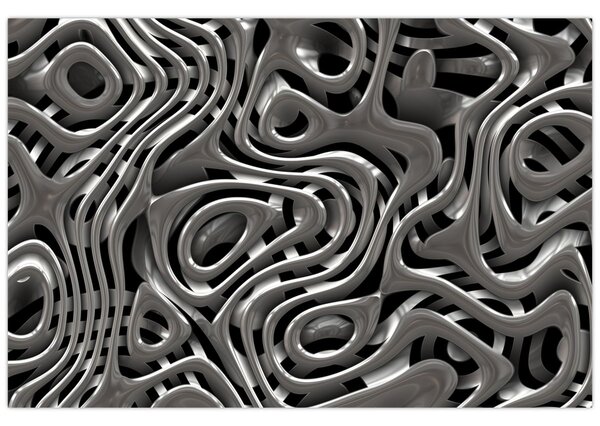 Slika - Metalna apstrakcija (90x60 cm)