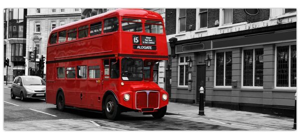 Slika - London s autobusom (120x50 cm)