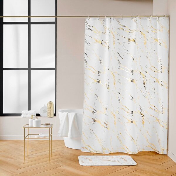 Tuš zavjesa 180x200 cm Aquamarbre – douceur d'intérieur