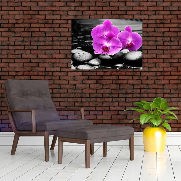 Slika - Ljubičaste orhideje (70x50 cm)