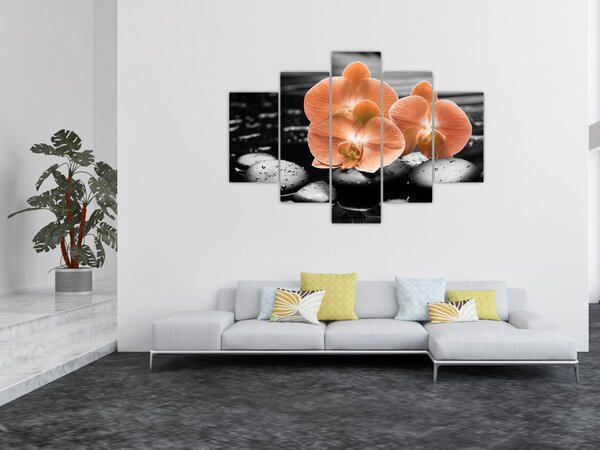 Slika - Narančaste orhideje (150x105 cm)