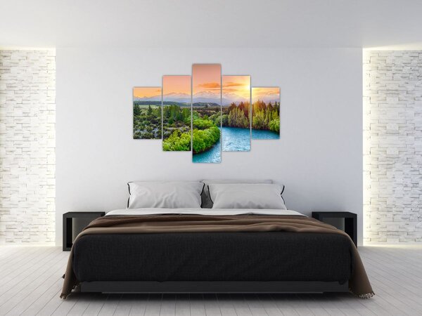 Slika - Šumski planinski krajolik (150x105 cm)
