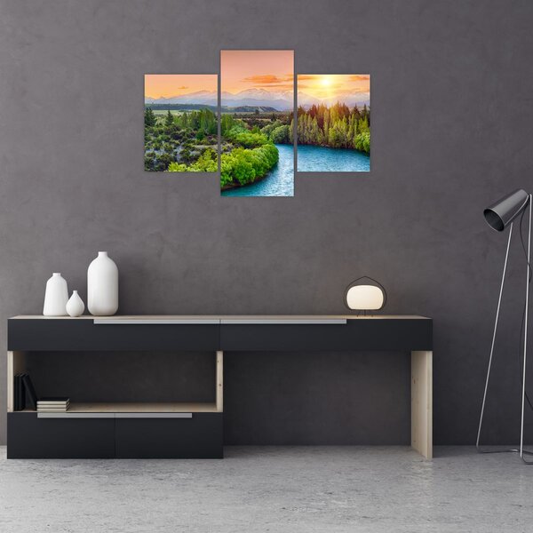 Slika - Šumski planinski krajolik (90x60 cm)