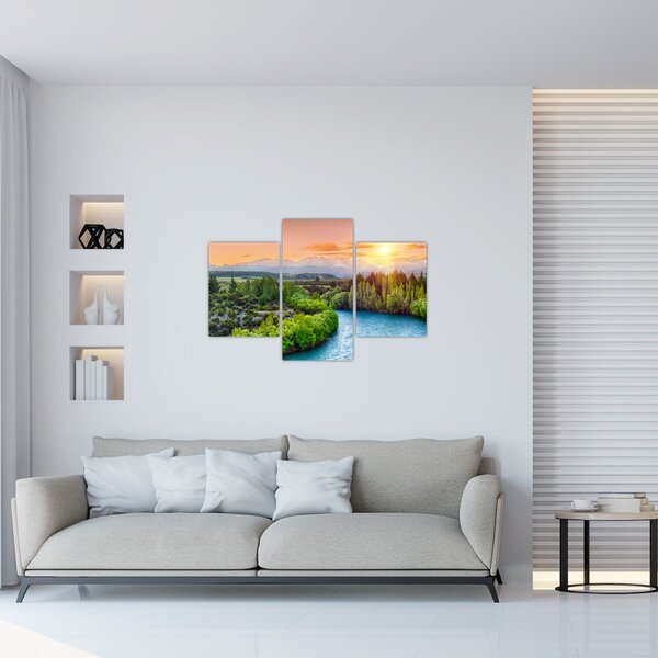 Slika - Šumski planinski krajolik (90x60 cm)