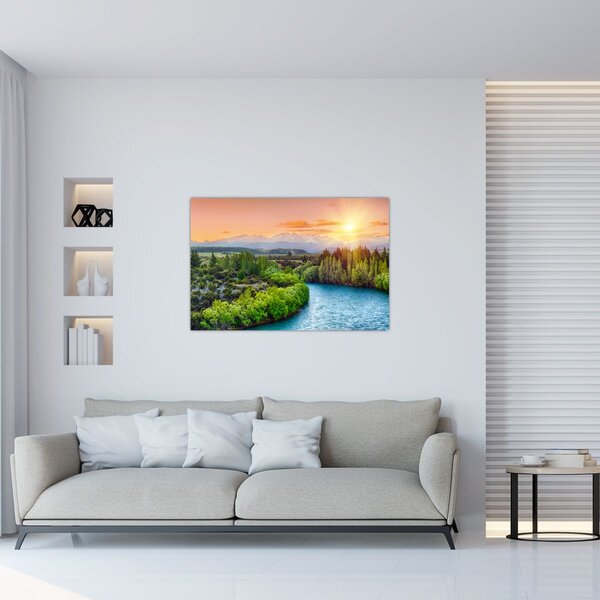 Slika - Šumski planinski krajolik (90x60 cm)