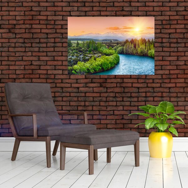 Slika - Šumski planinski krajolik (90x60 cm)