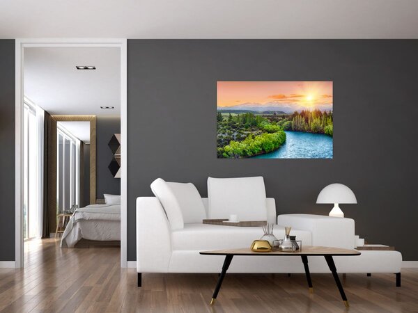 Slika - Šumski planinski krajolik (90x60 cm)