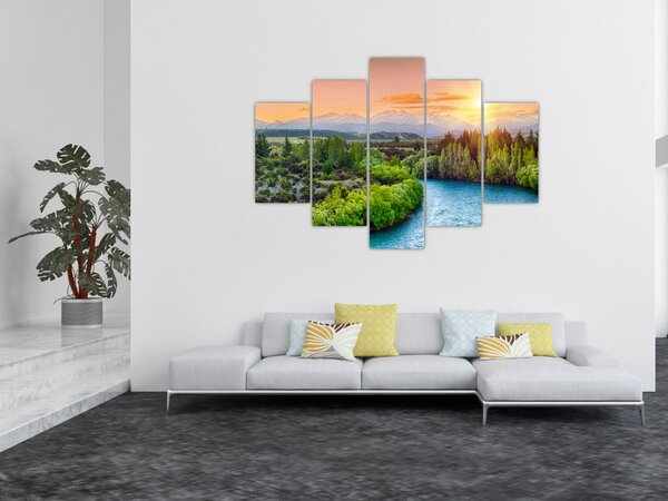 Slika - Šumski planinski krajolik (150x105 cm)