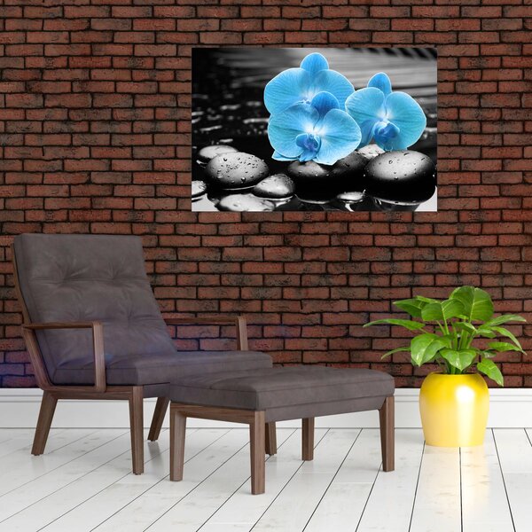 Slika - Plava orhideja (90x60 cm)