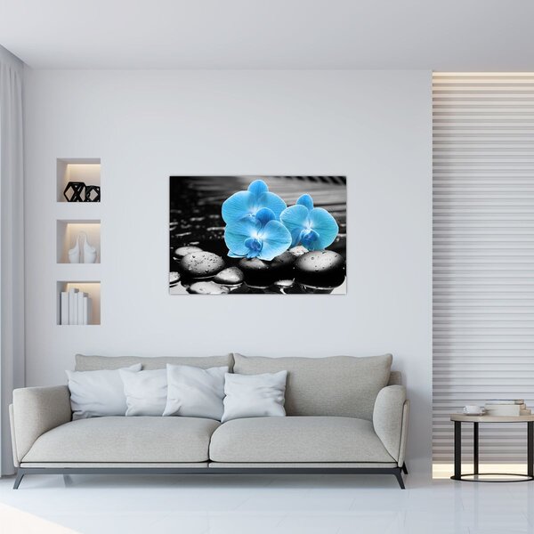 Slika - Plava orhideja (90x60 cm)