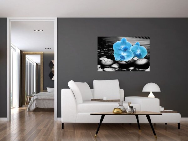 Slika - Plava orhideja (90x60 cm)