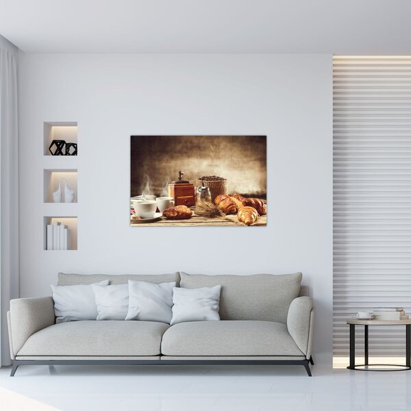 Slika - Kava i doručak (90x60 cm)