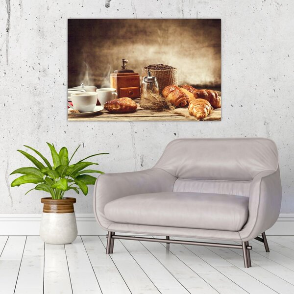 Slika - Kava i doručak (90x60 cm)