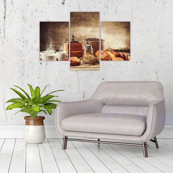 Slika - Kava i doručak (90x60 cm)