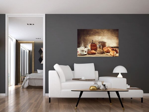 Slika - Kava i doručak (90x60 cm)