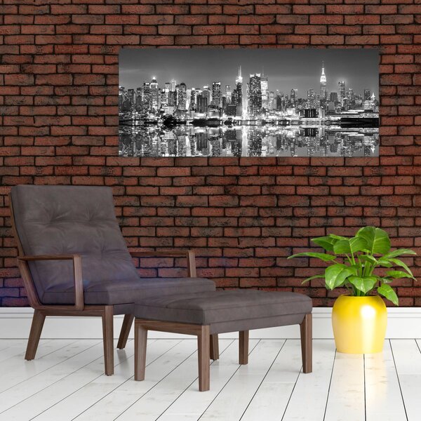 Slika - New York, crno-bijelo (120x50 cm)