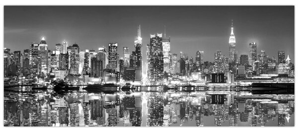 Slika - New York, crno-bijelo (120x50 cm)