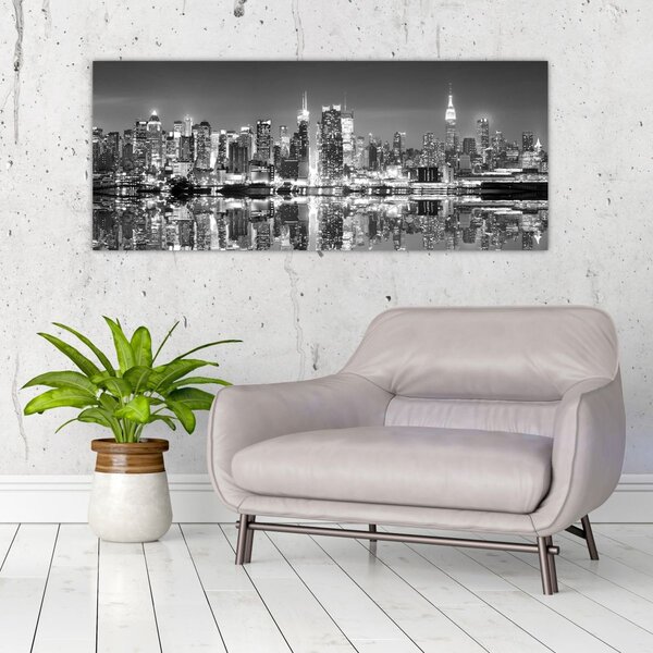 Slika - New York, crno-bijelo (120x50 cm)