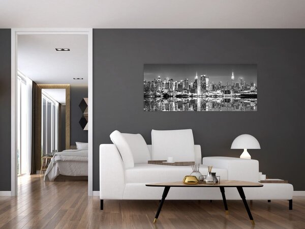 Slika - New York, crno-bijelo (120x50 cm)