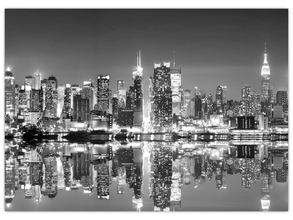 Slika - New York, crno-bijelo (70x50 cm)