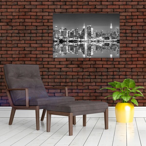 Slika - New York, crno-bijelo (90x60 cm)
