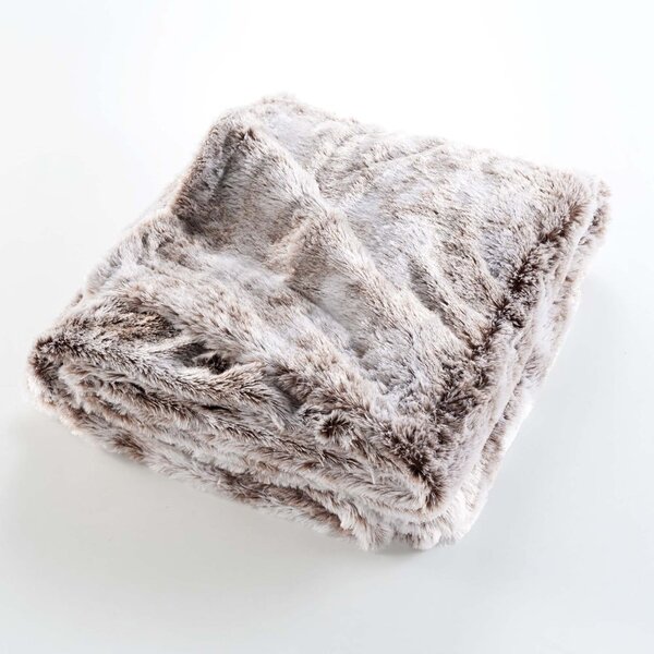 Smeđa deka od umjetnog krzna 180x220 cm Antartic – douceur d'intérieur