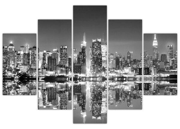 Slika - New York, crno-bijelo (150x105 cm)