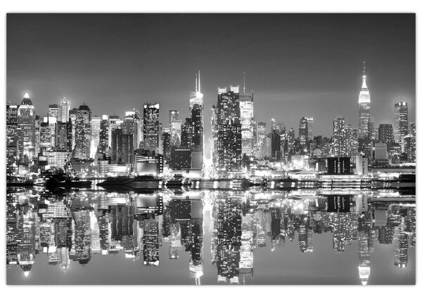 Slika - New York, crno-bijelo (90x60 cm)