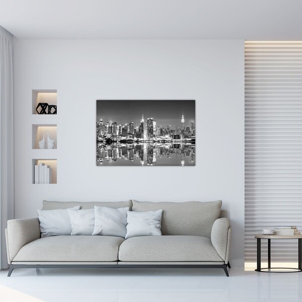 Slika - New York, crno-bijelo (90x60 cm)