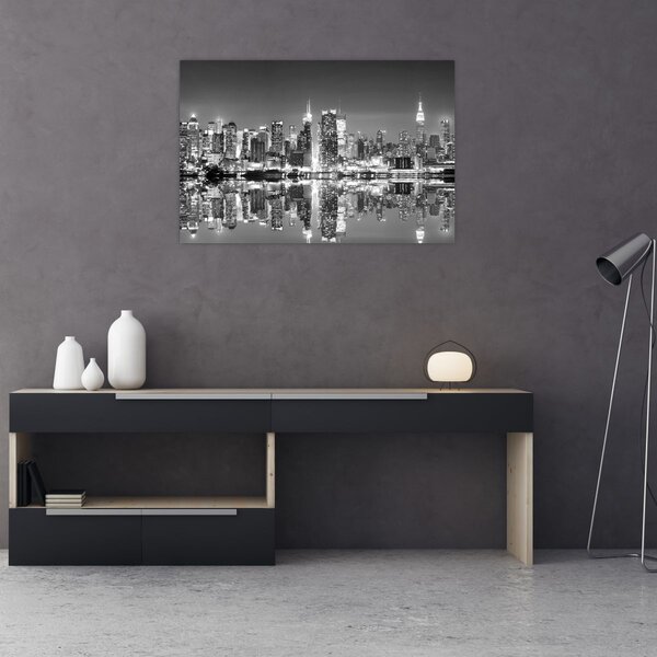 Slika - New York, crno-bijelo (90x60 cm)