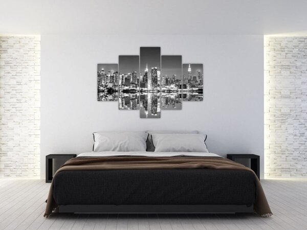 Slika - New York, crno-bijelo (150x105 cm)