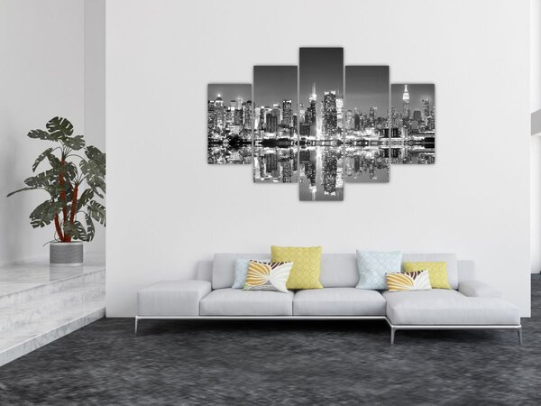 Slika - New York, crno-bijelo (150x105 cm)
