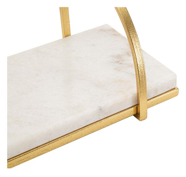 Bijela/u zlatnoj boji mramorna polica 40 cm Marble – Mauro Ferretti