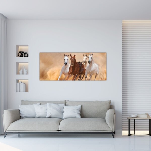 Slika - Krdo konja (120x50 cm)