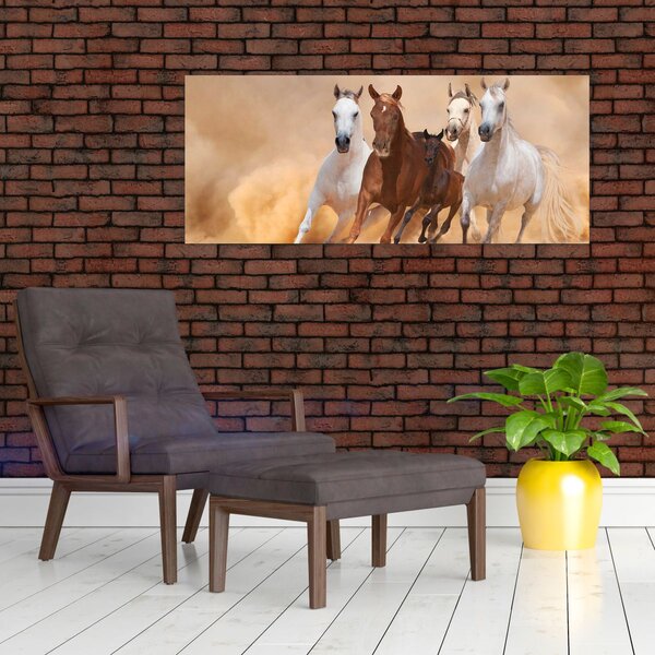 Slika - Krdo konja (120x50 cm)